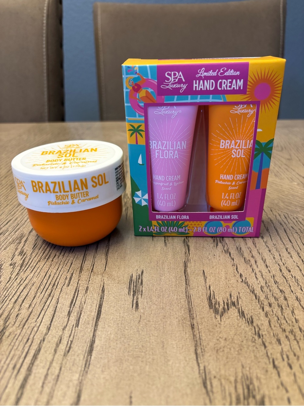 Spa Luxury Brazilian Sol & Brazilian Flora Hand Cream Set + Body Butter Bundle